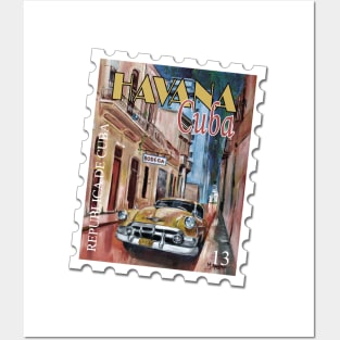 Cuba Stamp Posters and Art